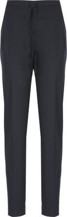 Fabiana Filippi Blue Lightpoint Detail Wool Pants