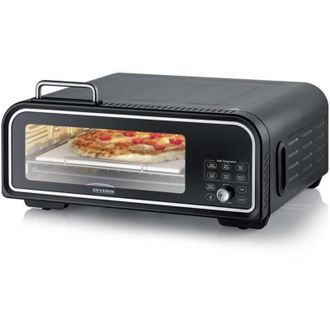 Severin Serico Horno Digital Para Pizza, Horno Electr&oacute;nico Para Pizzas Con Funci&oacute;n De Aire Caliente, Pantalla Digital Y Carcasa Safe-touch, Hasta 400&deg;c, 20 Pr