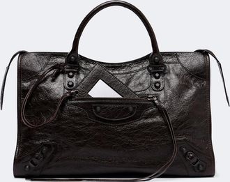 Balenciaga Le City Medium leather top-handle bag