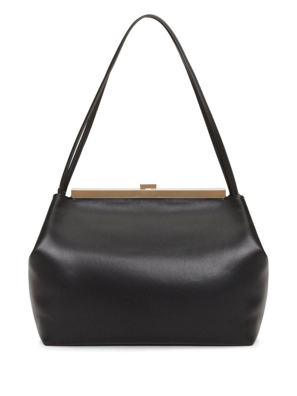 ★関税込み★ FABIANA FILIPPI BLACK LEATHER TOP HANDLE BAG Fabiana Filippi Black Leather Top Handle Bag | italist