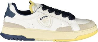Blauer Low Top Sneakers - Heren - Sneakers - Veelkleurig - 42 EU - Leer - Schoenen