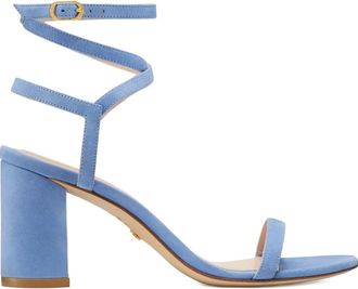 Stuart Weitzman Merinda Block sandalen met gekruiste enkelbandjes - Blauw