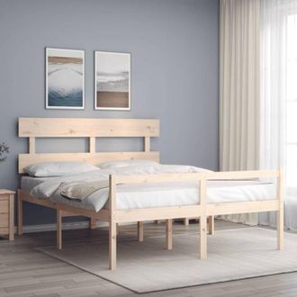 vidaXL Senior Bed without Mattress 160x200 cm Solid Wood vidaXL