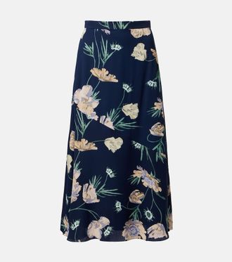 Erdem Floral midi skirt