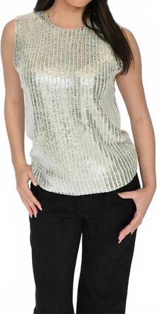 Elan Starlight Tank Top In White