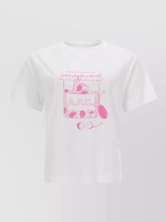 A.P.C. crew neck graphic print short sleeve t-shirt