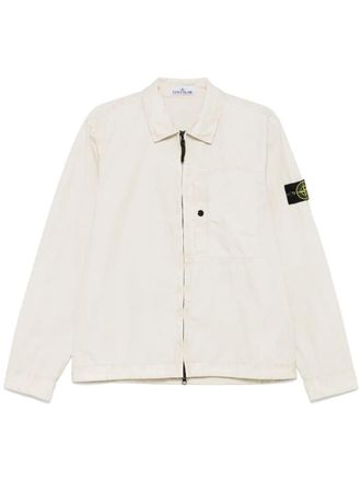 Stone Island Zipper Cotton Overshirt Clothing