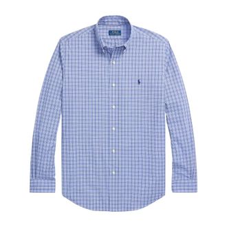 Ralph Lauren Overhemden, Heren, Blauw, M, Katoen, Casual Overhemd