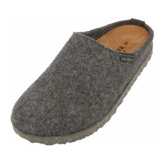 Haflinger Manhattan Clog - Heren - Schoenen - Grijs - Maat: 41 EU Wol