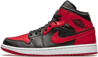 Nike Jordan Mid Banned Sneaker Zwart/Rood/Wit - Heren - Fitnessschoenen - Veelkleurig - 38 EU - Fitness