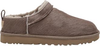 UGG Classic Micro Calf Hair - Dames - Pantoffels - Bruin - 38 EU - Leer - Schoenen
