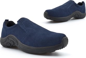 Generic Mens Suede Shoes Mens Casual Shoes Size 13 Suede Shoe Size 14 Slip On Shoe Extra Large Sizes Extra Large Casual Slip On Sizes 7-14 Navy 10 UK