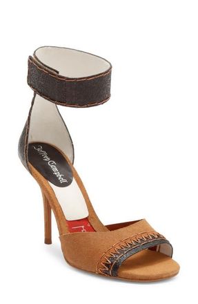 Jeffrey Campbell La Vida Ankle Strap Sandal in Tan Suede Brown at Nordstrom, Size 7.5
