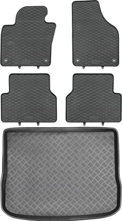 OEM Juego De Alfombrillas De Goma Para Coche Y Maletero Para Volkswagen Tiguan I Suv (2007-2016)