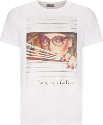Dior Heritage Print T-shirt - Heren - T-shirts - Wit - S - Tops