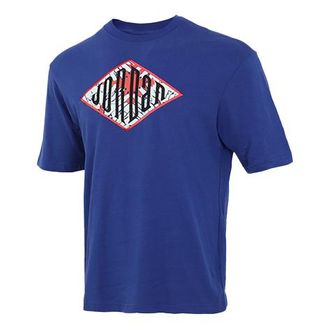 Nike Jordan Air Jordan Sport DNA Logo Embroidered Printing Short Sleeve Blue CN3114-455