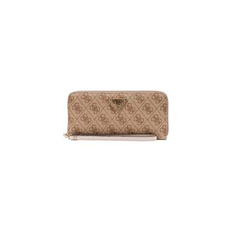 Guess Printed Zip Wallet with Multiple Pockets - Dames - Portefeuilles - Beige - ONE Size - Accessoires