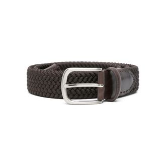 Eraldo Leather-trim Interwoven Belt