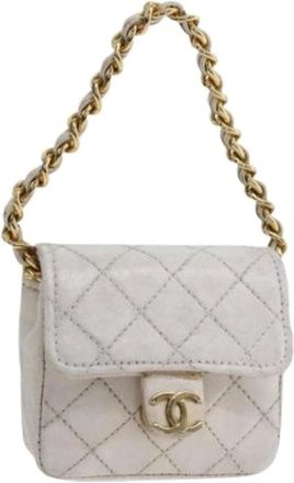 Chanel Pre-owned Mini Bags, female, White, Size: ONE SIZE Pre-owned Mini Pouch