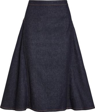 Jacquemus La Jupe De-n&icirc;mes Lavoir Denim Midi Skirt - Navy - 27 (W27 / UK8-10 / S)