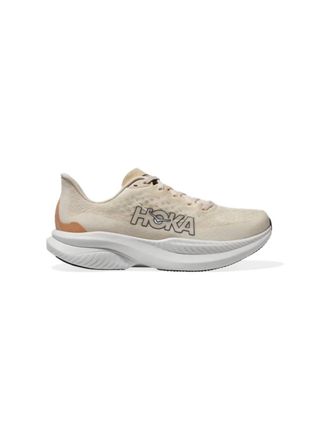 Hoka One One Womens Mach 6 Running Shoes In Eggnog/vanilla