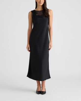 Ellen Tracy Womens Dress with Lace Appliqu&eacute;