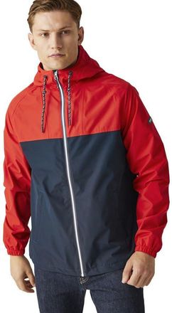 Regatta Mens Belcastel Waterproof Jacket (XXL) (Navy/High Risk Red)