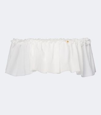 Balmain Top cropped off-shoulder