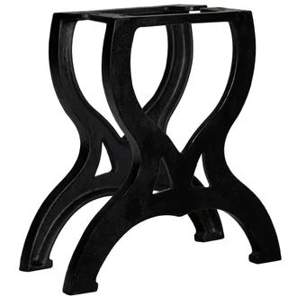 vidaXL Patas Mesa De Centro En Hierro Fundido 2 Unidades Forma X Vidaxl