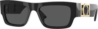 Versace Authentieke Stijlvolle Brillen- Premium Kwaliteit - unisex - Zonnebrillen - Zwart - 53 MM - Accessoires