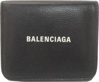 Balenciaga Black Leather Wallet (Bi-Fold) (Pre-Owned)