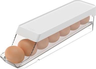 Ou Rolling Clear Stackable Egg Holder Organizer in Clear/white at Nordstrom