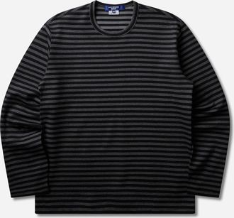 Junya Watanabe Men s Striped Longsleeve T-Shirt Black / Grey