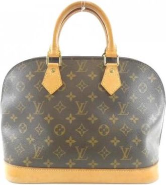 Louis Vuitton Pre-owned Alma Handtas - Dames - Vintage Handtas - Bruin - ONE Size - Vintage