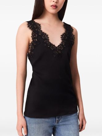 Stella McCartney Lace-Trimmed Tank Top - Black