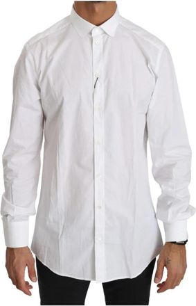 Dolce & Gabbana Casual Shirts - Heren - Casual Overhemden - Wit - XS - Overhemden