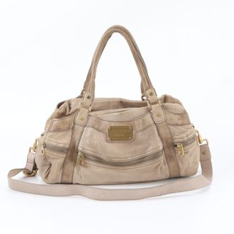 Marc Jacobs Beige Leather Handbag Shoulder Bag Tote Bag (Pre-Owned)
