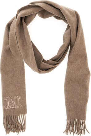 Max Mara Womens Scarf Wsdalia Beige Cashmere Scarfs