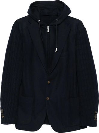 Eleventy Blazer met enkele rij knopen - Blauw