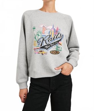 Rails Vintage Raglan Sweatshirt In New York