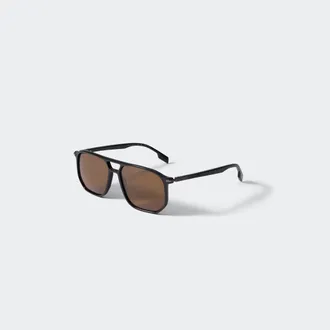 Canada Goose Lunettes de soleil Cavell (Hommes, Havana/Solid Light Brown, TAILLE UNIQUE)