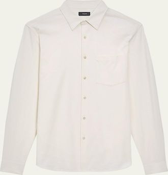 Theory Mens Irving Structured Pocket Sport Shirt