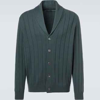 Kiton Rib-knitted cashmere cardigan