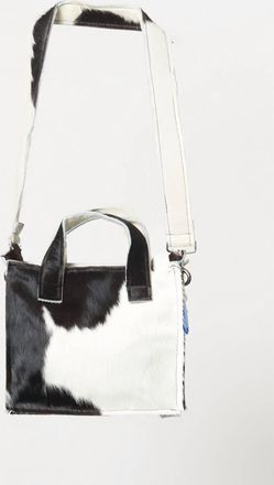 Camiel Fortgens Womens Zip Shopper Bag In Black & White