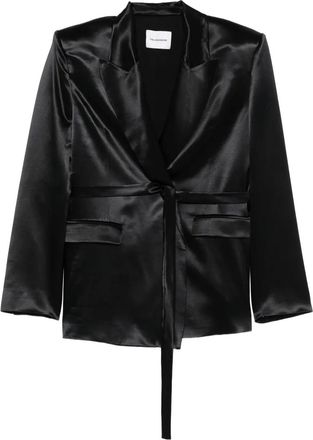 Andamane Blazer con cintura - Nero