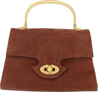 Givenchy Vintage Handbag Suede Brown Suede Handbag (Pre-Owned)