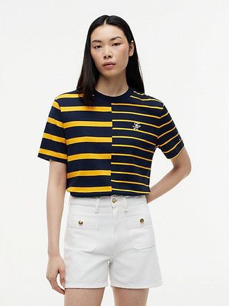 Tommy Hilfiger Mixed Stripe Relaxed Crew Neck T-Shirt