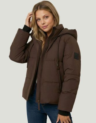 Tally Weijl Steppjacke TALLY WEIJL SJAPESASICS, Damen, Gr. XS, seal braun, Steppware, Obermaterial: 100% Polyester, unifarben, h&uuml;ftlang, B&uuml;ndchen, Jacken Steppjac