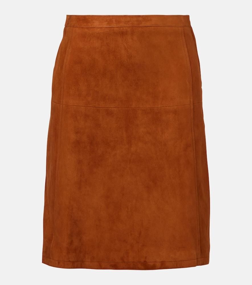 Versace Suede midi skirt van € op Stylight
