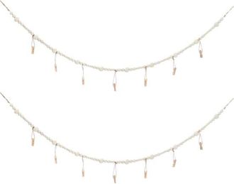 OEM 2 Piezas, Guirnalda De Fotos, Set De Collage De Fotos, &Aacute;lbum De Fotos Colgante Diy, Marco De Fotos Diy, 120 Cm, Con 7 Clips Para Fotos, Madera